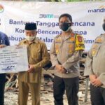 Bank Mandiri Salurkan Bantuan 115 Juta Korban Gempa Malang