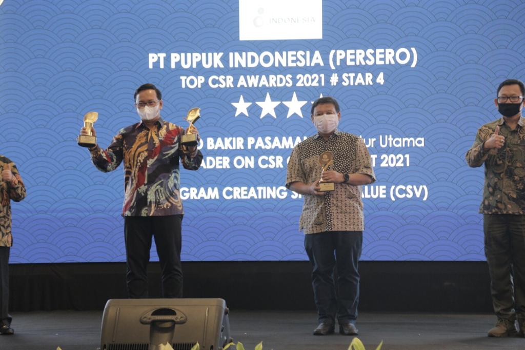 Pupuk Indonesia Sabet Penghargaan Top CSR Award