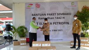 Berbagi Berkah Ramadhan, Elnusa Petrofin Tebar Ribuan Paket Sembako di Seluruh Indonesia