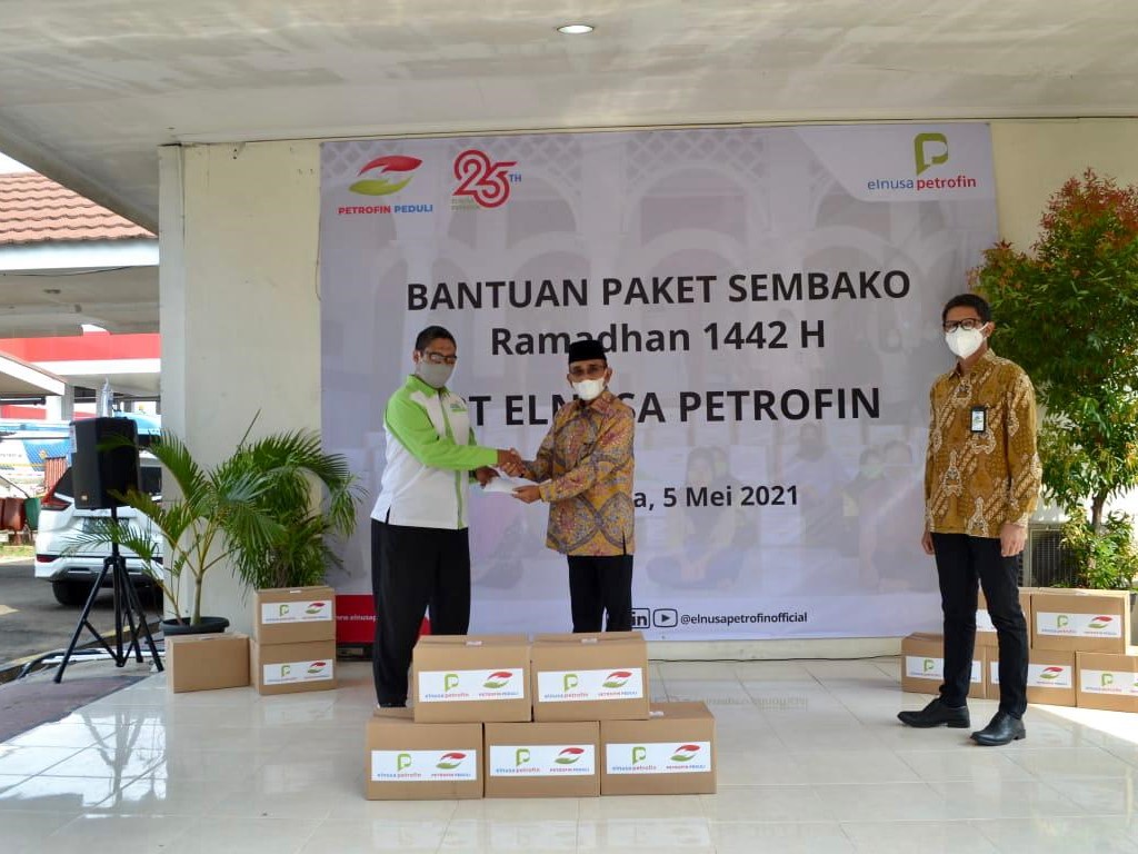 Berbagi Berkah Ramadhan, Elnusa Petrofin Tebar Ribuan Paket Sembako di Seluruh Indonesia