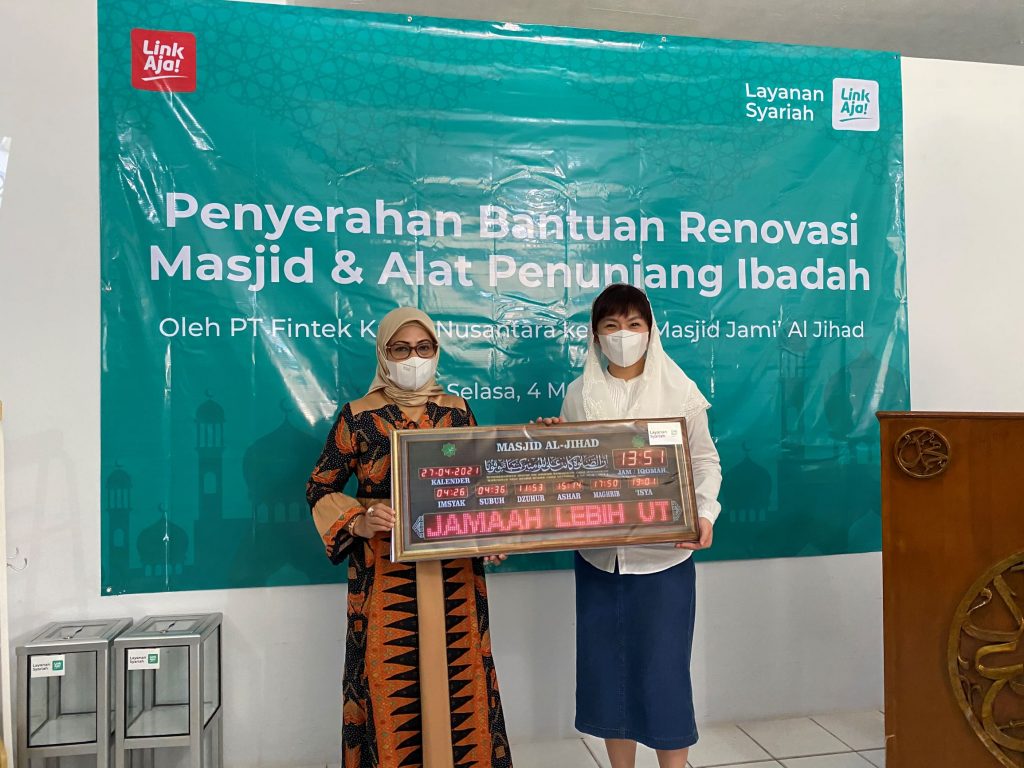 LinkAja Salurkan CSR pada Masjid Jami’ Al Jihad