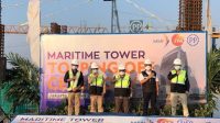 PT PP Topping Off Ceremony Proyek Maritime Tower Bernilai 706 Miliar