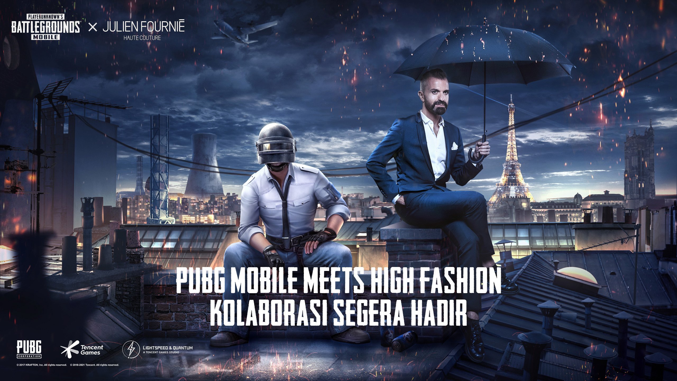 Sambut Kemitraan PUBG MOBILE dengan Perancang Fashion Dunia, Julien Fournié