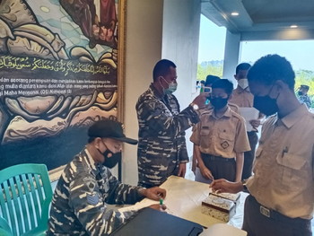 TNI AL Kembali Gelar Vaksinasi di Pondok Pesantren Wilayah Bogor