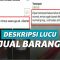 Jual Barang Bekas, Deskripsinya Bikin Ngakak!