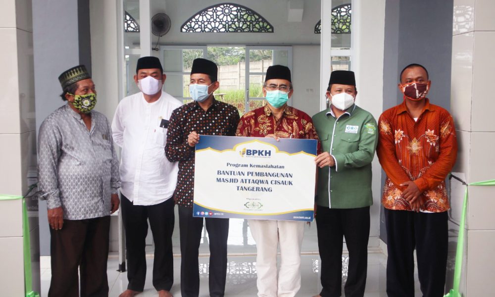 BPKH dan NU Care – LAZISNU Resmikan Bantuan Pembangunan Masjid At-taqwa di Cisauk