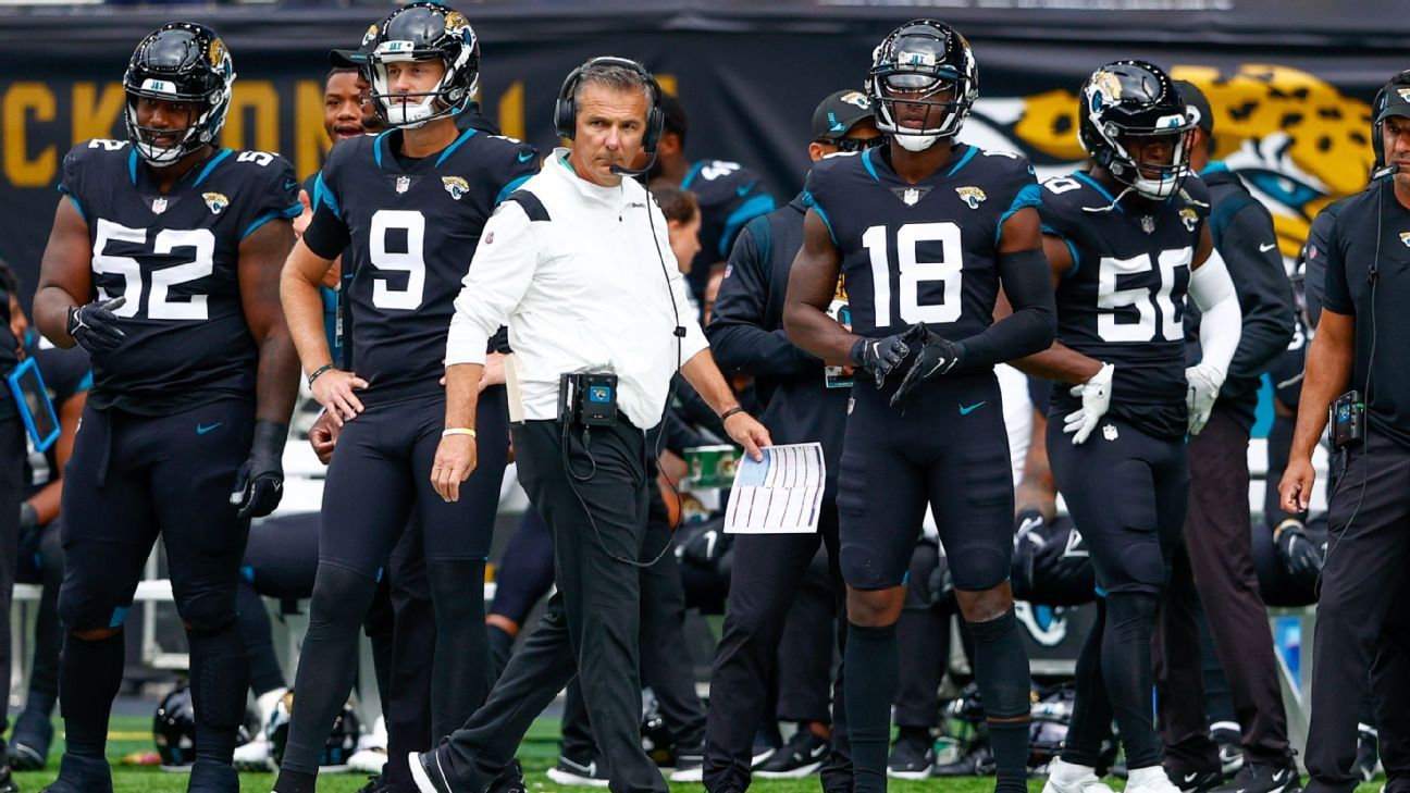 Urban Meyer mengatakan ruang ganti emosional Jacksonville Jaguar setelah menang di London sebanding dengan gelar sepak bola perguruan tinggi