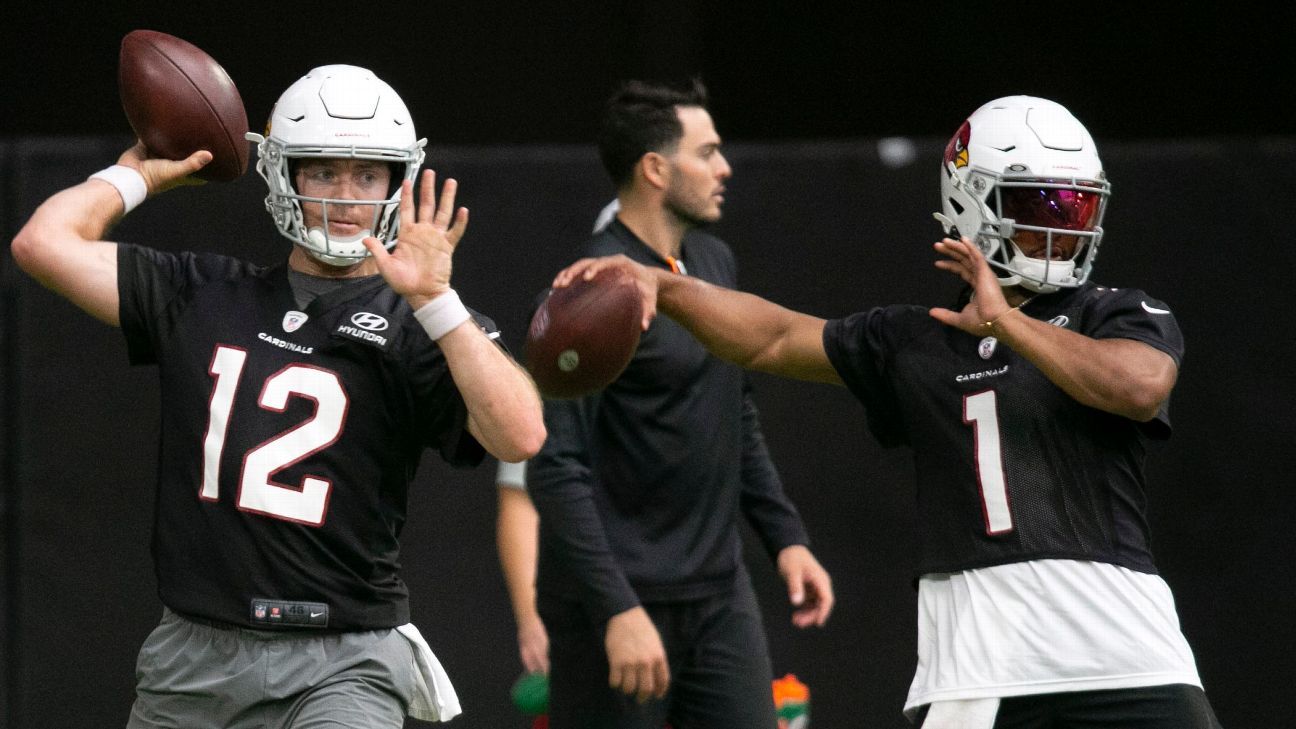 Arizona Cardinals mengincar waktu permainan pada Kyler Murray ketika tanda-tanda menunjuk ke Colt McCoy mulai dari QB, kata sumber