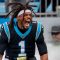 Cam Newton merayakan setelah lari TD 24 yard listrik untuk Carolina Panthers – Majalah Time.com