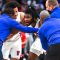 LeBron James berdarah Detroit Pistons ‘ Isaiah Stewart dengan pukulan ke muka saat keduanya dikeluarkan setelah pergumulan berikutnya