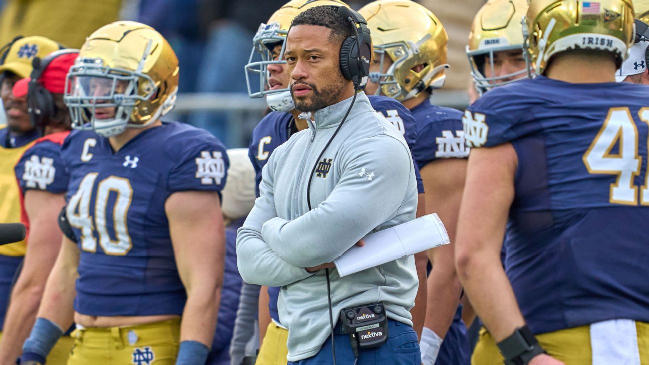 Notre Dame Fighting Irish mengangkat koordinator pertahanan Marcus Freeman menjadi pelatih kepala sepak bola – Majalah Time.com