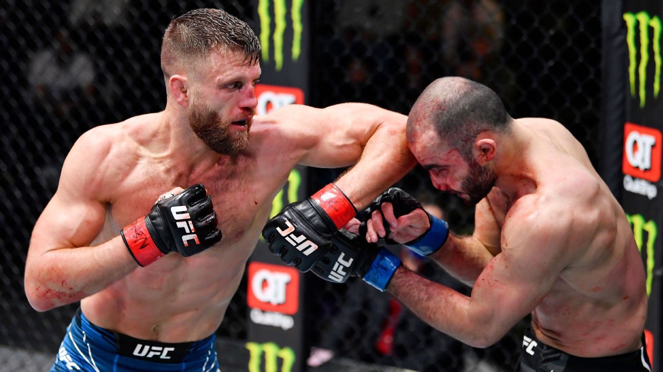 Calvin Kattar mengalahkan Giga Chikadze dalam kemenangan mutlak di UFC Fight Night