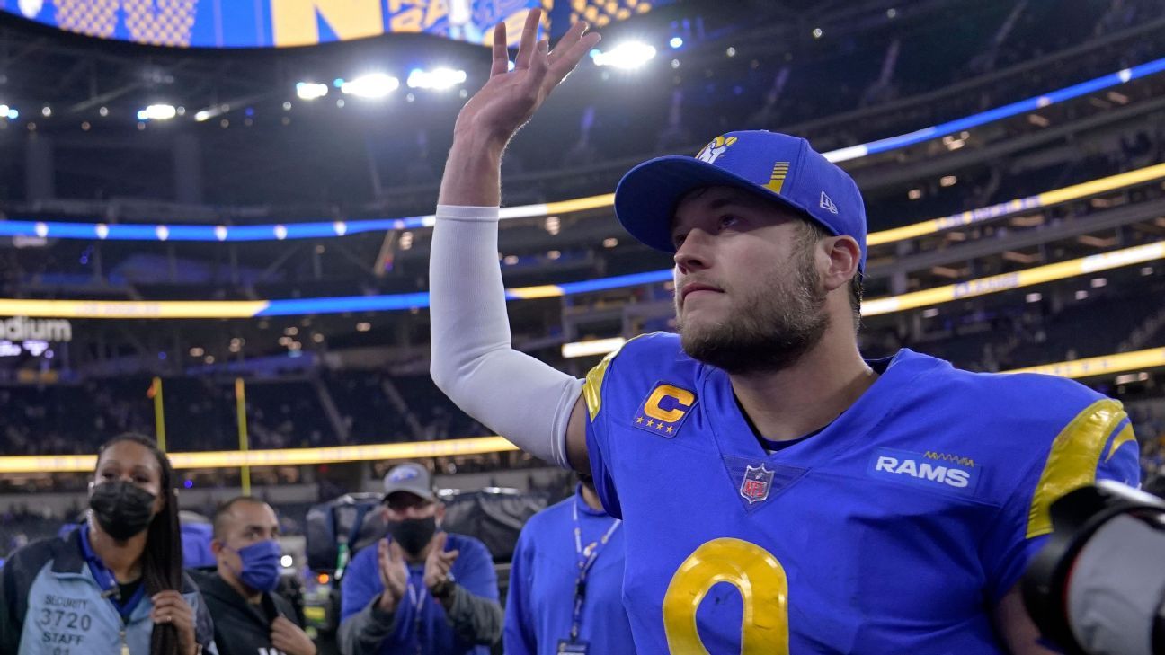 Los Angeles Rams mengalahkan Arizona Cardinals, memberi QB Matthew Stafford kemenangan playoff pertama