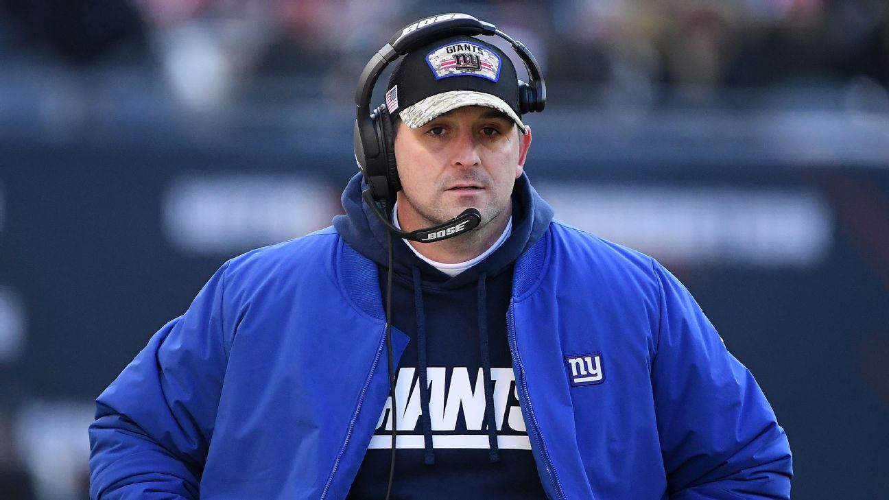 Pelatih api New York Giants Joe Judge setelah hanya dua musim