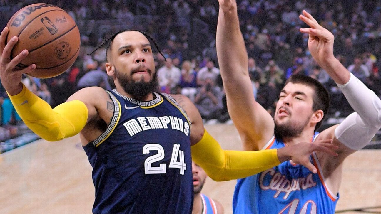Pergelangan kaki kiri yang terkilir bisa membuat pemain depan Memphis Grizzlies Dillon Brooks absen lima minggu, kata sumber Pergelangan kaki kiri yang terkilir bisa membuat pemain depan Memphis Grizzlies Dillon Brooks absen lima minggu, kata sumber