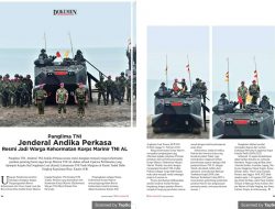 Panglima TNI Jenderal Andika Perkasa Resmi Jadi Warga Kehormatan Korps Marinir TNI AL