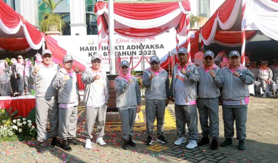 Kegiatan Pekan Olah Raga Adhyaksa Kejati Jatim 2023 Salah Satu Cara Memupuk  Nilai Sportivitas