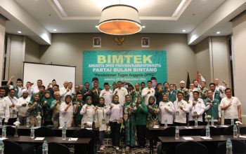 DPP Partai Bulan Bintang gelar Bimtek DPRD Provinsi, Kabupaten, dan Kota di Swiss-Belresidences, Jakarta, Rabu (27/9). (DPP PBB)