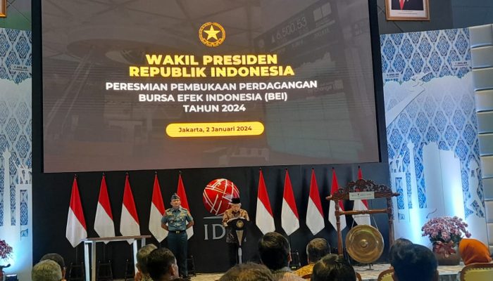 Inklusivitas Pasar Modal: Wapres Dorong Kesempatan bagi UKM di Peresmian BEI 2024