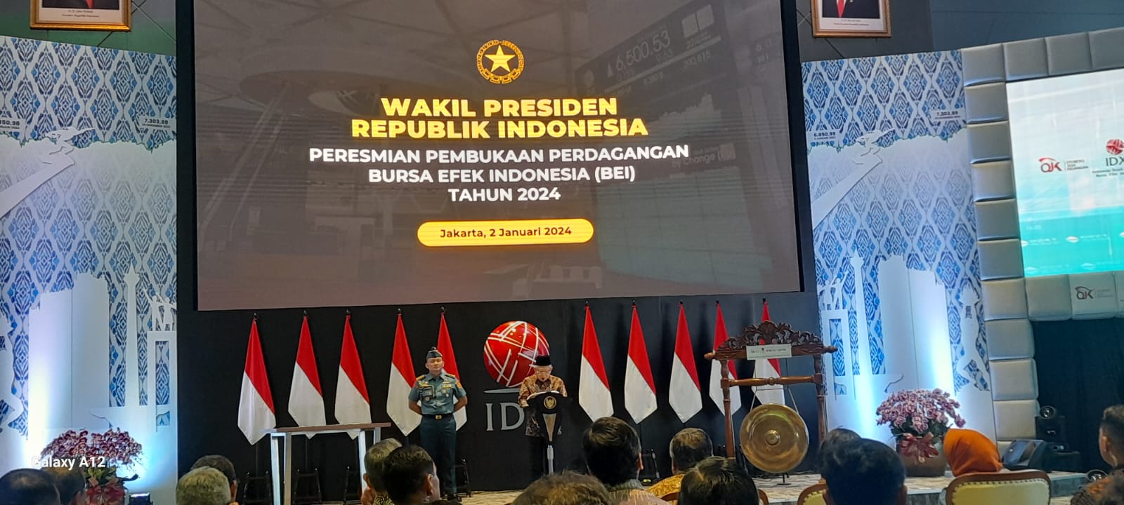 Inklusivitas Pasar Modal: Wapres Dorong Kesempatan bagi UKM di Peresmian BEI 2024