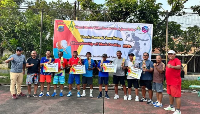 Pembukaan Turnamen Tennis Central Java Police Championship of Men’s Doubles 2024