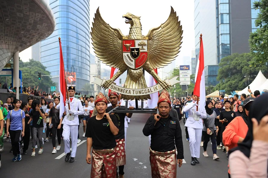 Kirab Pancasila Curi Perhatian Ribuan Warga Jakarta