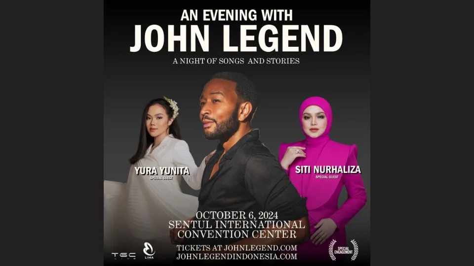 Jangan Lewatkan Konser John Legend di Bogor, Ditemani Tamu Spesial Siti Nurhaliza – Dapatkan Tiket Sekarang!