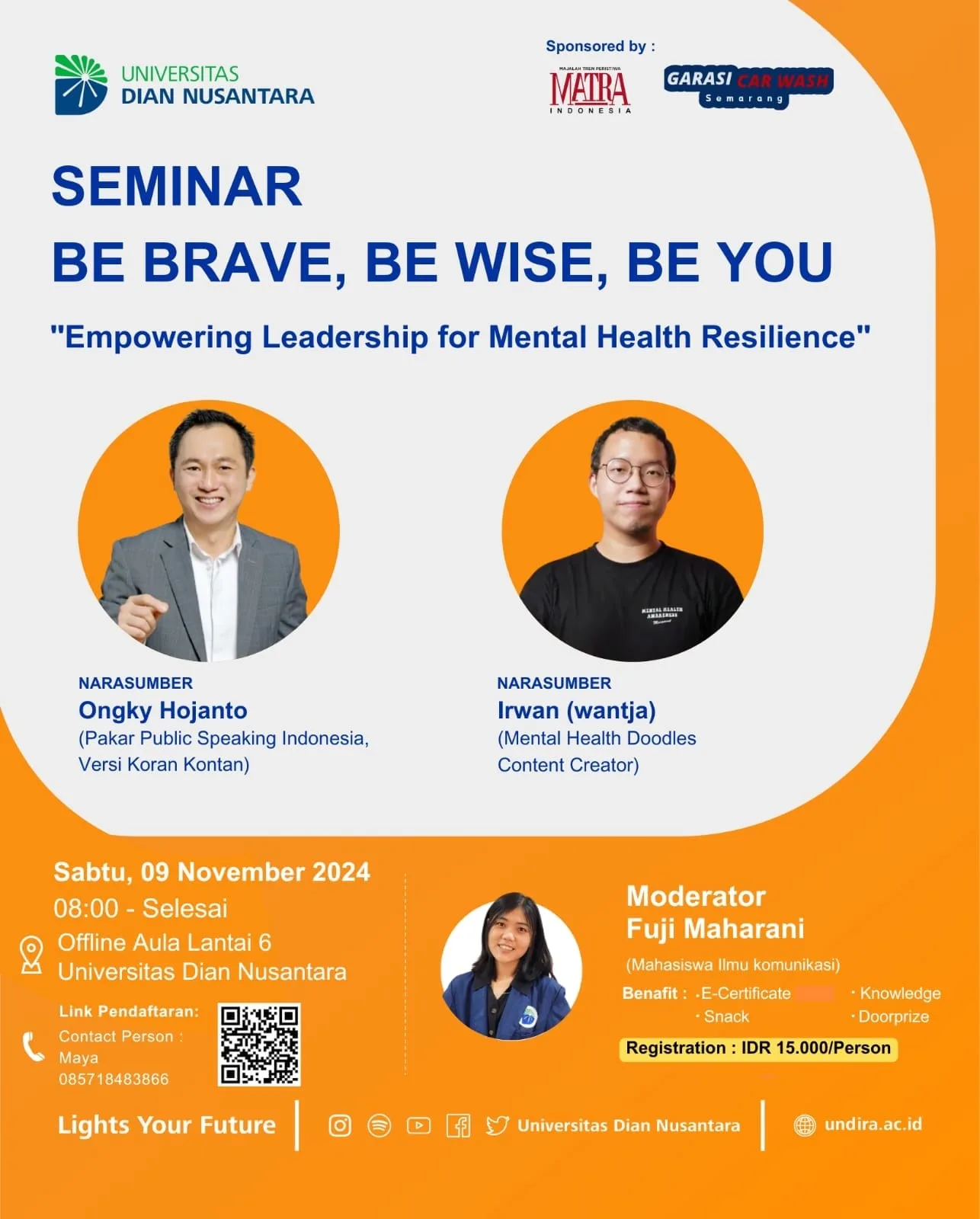 Universitas Dian Nusantara Selenggarakan Seminar Empowering Leadership for Mental Health Resilience