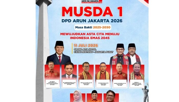 Musda Arun Jakarta 11 Juli 2026 di Hotel Grand Alia Hotel Cikini Jakarta