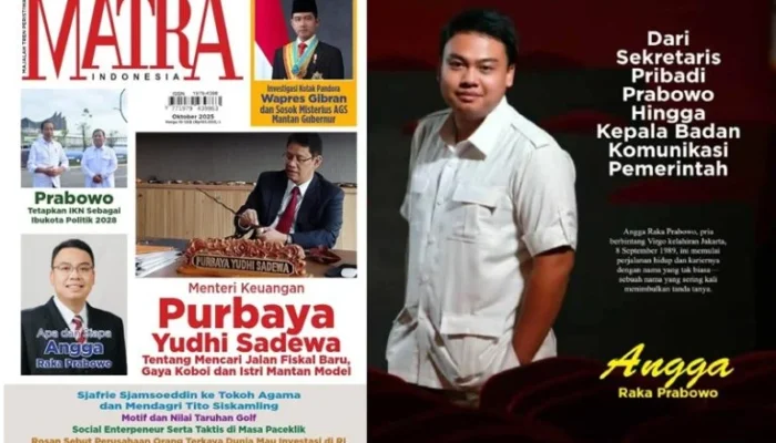 Kepala Badan Komunikasi Pemerintah Angga Raka Prabowo Di Majalah MATRA