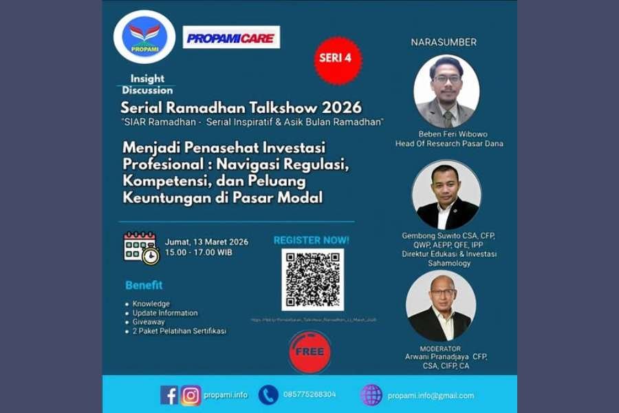 PROPAMI Dorong Penguatan SDM Pasar Modal Lewat Talkshow Ramadhan 2026