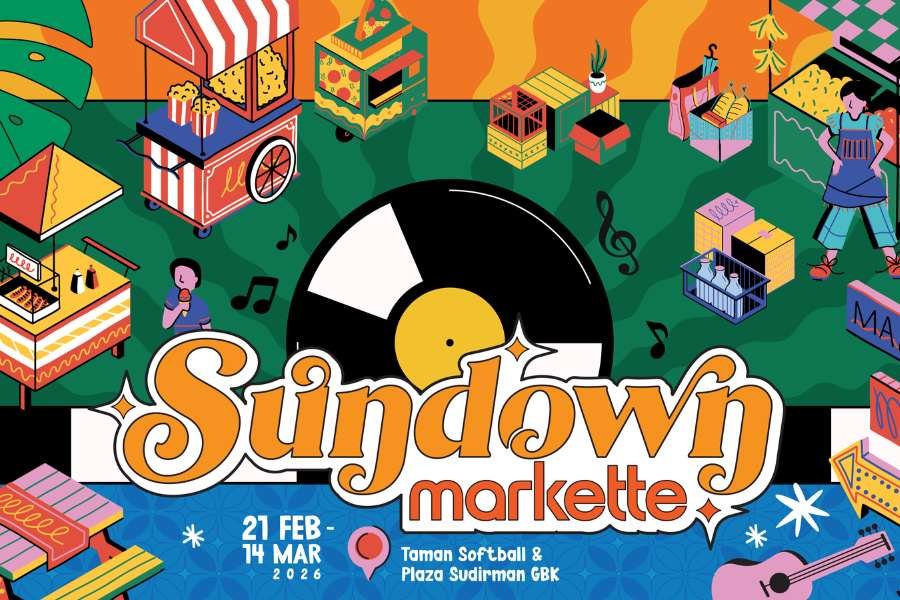 Ribuan Pengunjung Ramaikan Sundown Markette Selama Ramadan di Jakarta