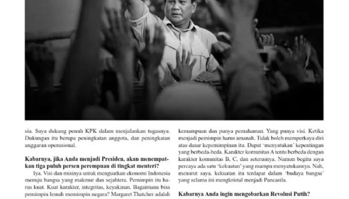 Stephanus Slamet Budi Raharjo Menyelami Sosok Prabowo Subianto
