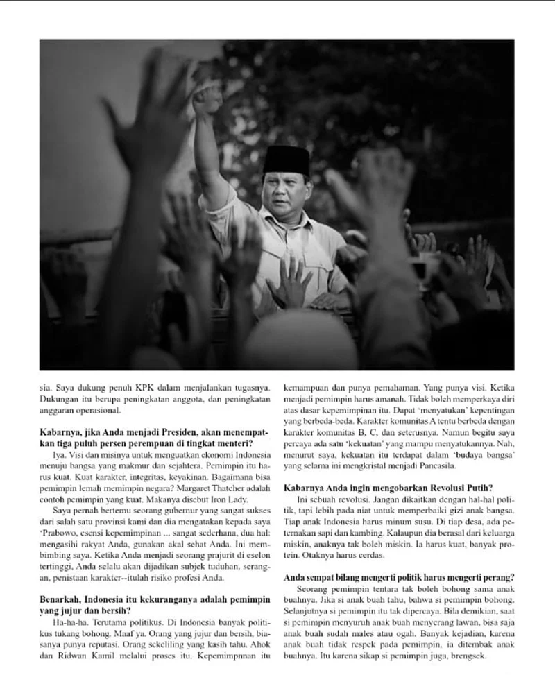 Stephanus Slamet Budi Raharjo Menyelami Sosok Prabowo Subianto
