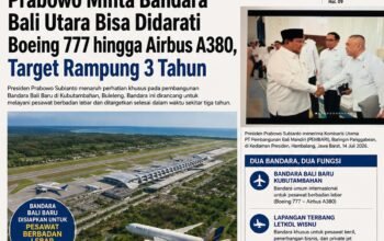 Prabowo Minta Bandara Bali Baru Mampu Layani Boeing 777 hingga Airbus A380