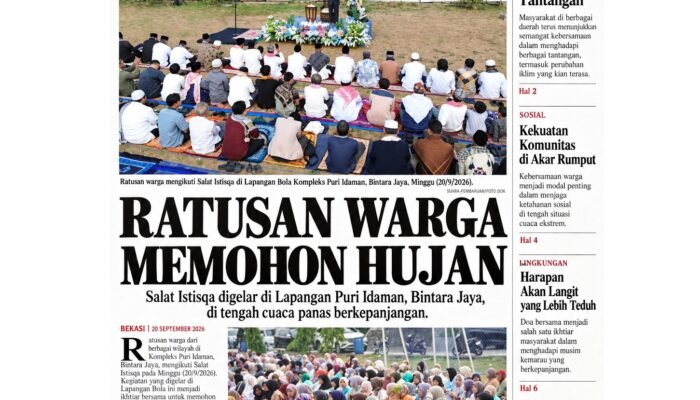 Ratusan Warga Bintara Jaya Menengadah Harap, Memohon Hujan di Tengah Cuaca Panas Ekstrem