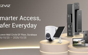 Mewujudkan pengalaman hidup yang lebih baik, EZVIZ memulai roadshow-nya di Indonesia untuk mendefinisikan ulang konsep rumah pintar, dimulai dengan sistem akses yang lebih cerdas melalui portofolio produk smart lock yang memenangkan penghargaan