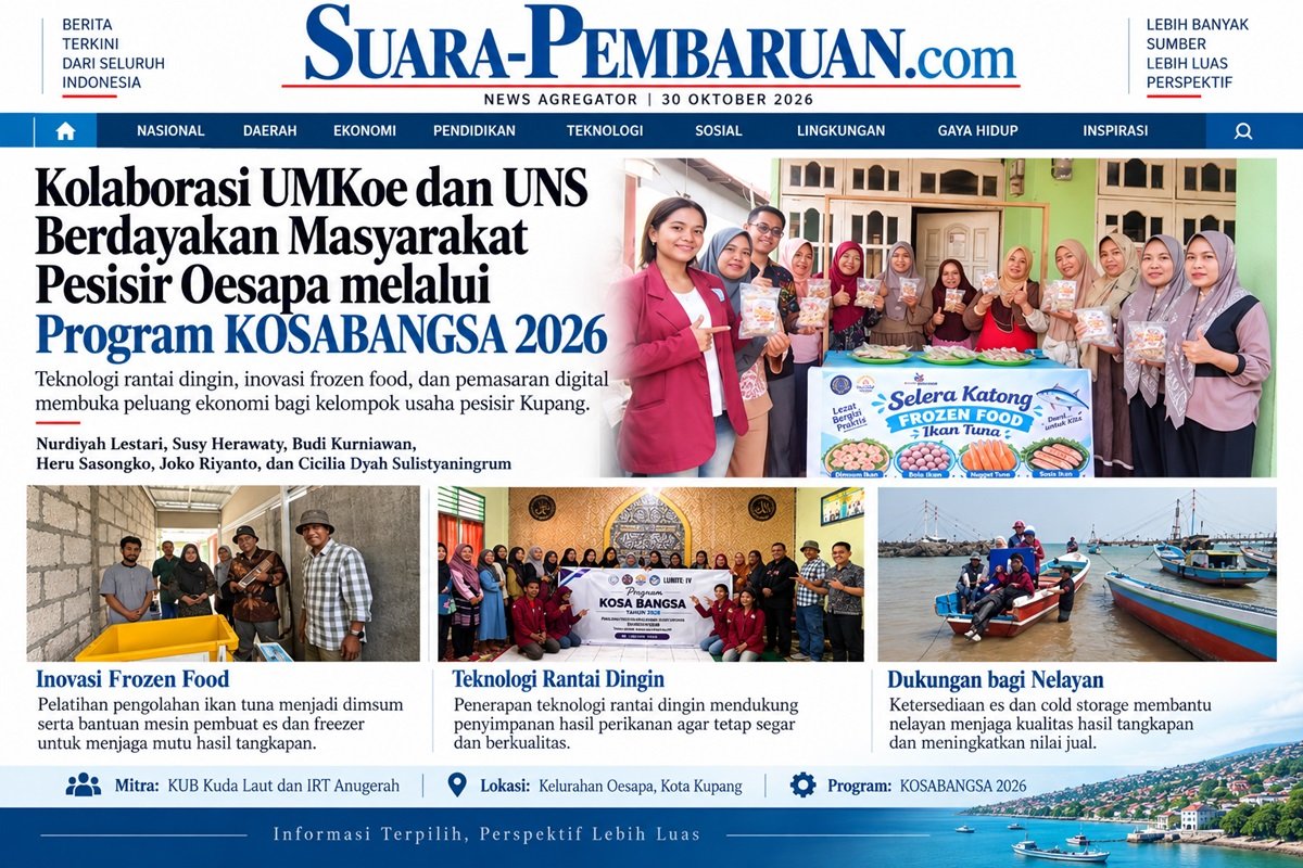Kolaborasi UMKoe dan UNS Berdayakan Masyarakat Pesisir Oesapa melalui Program KOSABANGSA 2026